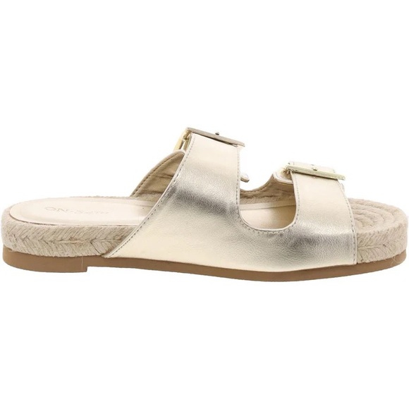 ON 34th Shoes - On 34th Milaa Gold Buckles Sandals Sz 7.5 BNWB